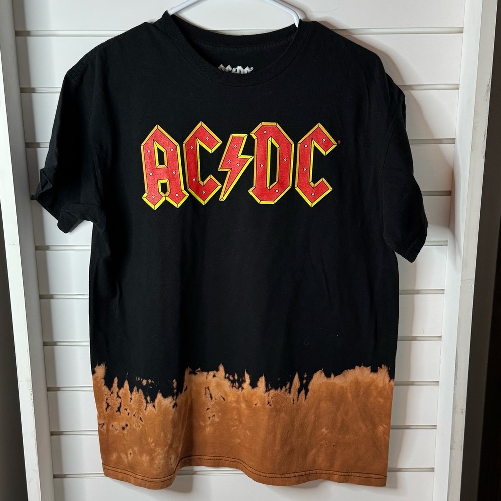 AC/DC Black and Brown Short Sleeve Tee